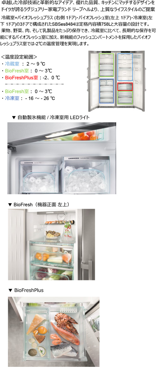 在庫処分価格  LIEBHERR(リープヘル)冷蔵庫 Z10NE05EA15
